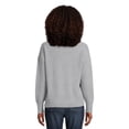 thumbnail image 3 of Time and Tru Women's Long Sleeve Eyelash Crewneck Pullover Sweater, Sizes XS-XXL, 3 of 5