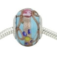 thumbnail image 4 of GlassOfVenice Murano Glass Sterling Silver Fiorato Aqua Charm Bead, 4 of 6