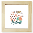 thumbnail image 1 of Orange Flower Paint Square Picture Frame Wall Tabletop Display, 1 of 3