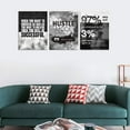 thumbnail image 5 of Motivational Hustle Posters Prints Inspirational Office Wall Decor 3 Pieces Canvas Painting Positive Quotes Success Wall Art Framed Artwork Decor Living Room Bedroom Home Decoration (36\Wx16\H), 5 of 6