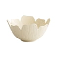 thumbnail image 3 of Plato de frutas de plástico multifuncional | Bandeja de frutos secos con diseño de pétalos | Organizador de mesa de centro para el hogar - beige o blanco | Centro de mesa duradero, ligero y, 3 of 7