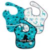 Bumkins SuperBib Baby Bib Waterproof, Washable, Stain and Odor Resistant, ages 6-24 months, 3-pack