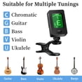 thumbnail image 4 of Set de accesorios para guitarra DOMMI Capo Tuner con púas y soporte, 4 of 9