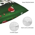 thumbnail image 3 of Yiaed Merry Christmas Print Pillow Covers Super Soft Decorative Square Throw Pillow Covers Case Cushion Covers for Sofa Couch Bedroom Car Decor（No pillow core）-12"x12", 3 of 7