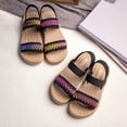 thumbnail image 5 of BOOMNY Girl's Sandals Open Toe Flat Sandals for Kids Adjustable Strap Cute Casual Summer Shoes, 5 of 7