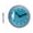 Blue, variant on HOARBOEG 3 Inch Waterproof Bathroom Clock with Strong Suction Cup - Non-Ticking Quartz Analog Wall Clock for Shower Mirror Kitchen, Fog Resistant, Easy Read Numbers