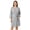 A-Gray, variant on Robe for Women 3/4 Sleeves Lace Trim Knit Lightweight Knee Length Bathrobe Soft Sleepwear Robe with Pockets