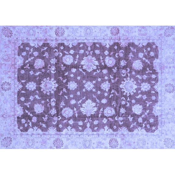 Ahgly Company Indoor Rectangle Oriental Blue Traditional Area Rugs, 2' x 3'