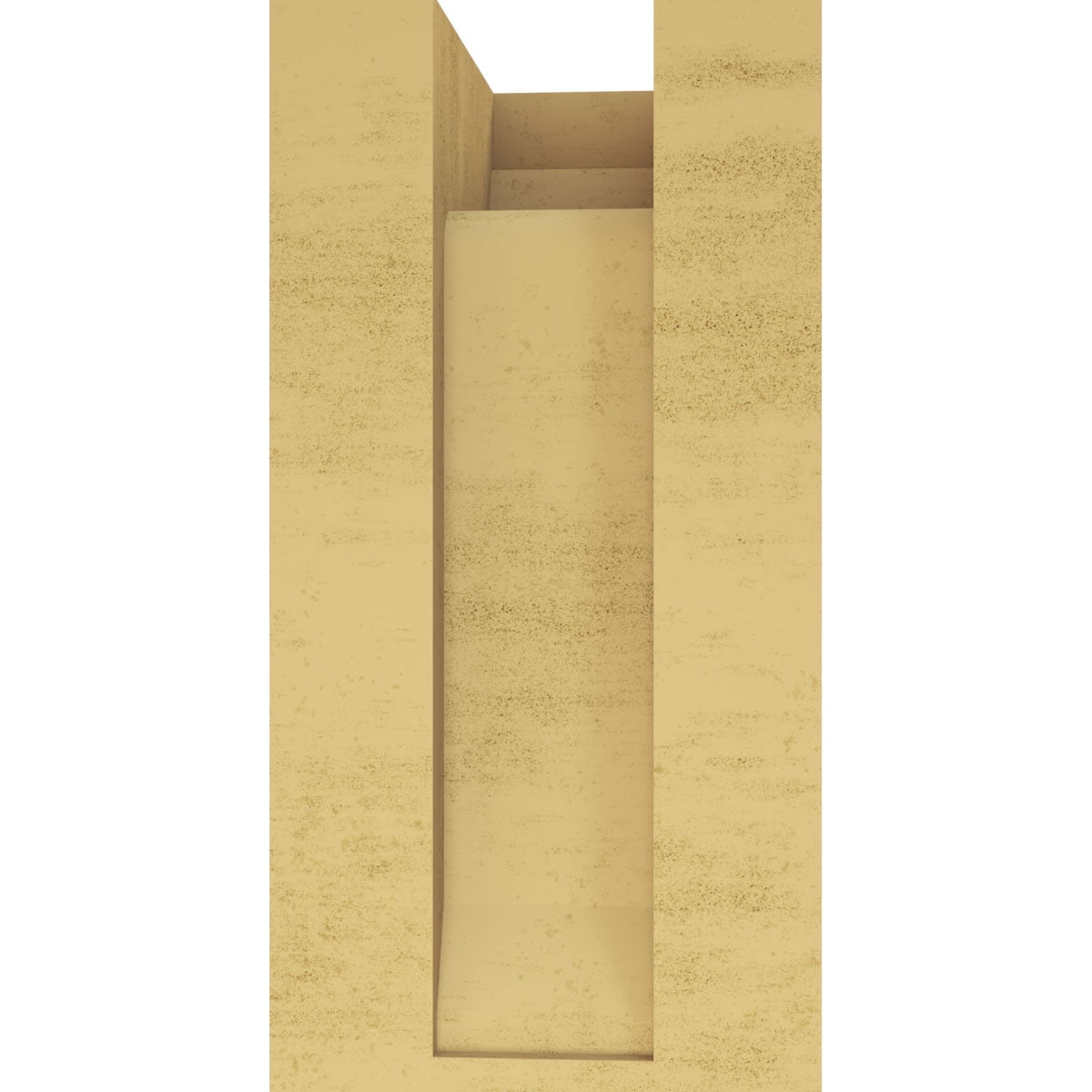 5"W x 5"D x 10"H Wide Sheridan Rough Cedar Woodgrain TimberThane Corbel, Primed Tan