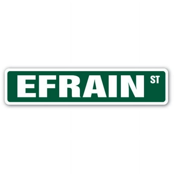 SignMission SS-EFRAIN 4 x 18 in. Childrens Name Room Street Sign - Efrain