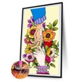 thumbnail image 2 of Manos Kits de pintura de diamantes DIY Taladro redondo completo 24 colores 30x70cm (V2434) Sywqhk Decoración hogareña, 2 of 9