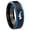 Black And Blue Step Edge, variant on Hammerhead Shark Dome Brushed Finish Blue Tungsten Men Ring 10MM