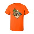 thumbnail image 2 of Wild Bobby, Paradise Found Beach Chilling Pop Culture Men's Graphic T-Shirt, Orange, Medium, 2 of 3