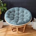 thumbnail image 3 of Sorra Home Becklee Teal Indoor Papasan Cushion 44 in W x 44 in W x 4 in H, 3 of 5