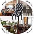 thumbnail image 4 of Dining Room Chair Covers Set of 4, Washable Kitchen Seat Protector, Removable Printed Stretchable Parsons Chair Slipcover for Room, Office, Hotel, Ceremony(03# Black), 4 of 6