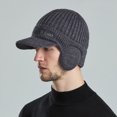 thumbnail image 6 of Baqcunre Beanies Hats Men, Elastic Warm Knitted Hat Winter Hat Mens Thickened Wool Hat Outdoor Warm Knitted Hat In Autumn And Winter, Beanie for Women, Baby Beanie, 6 of 7