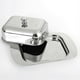 thumbnail image 5 of Luxious Stainless Steel Butter Dish Box Container Shiny Cheese Server Storage Keeper Tray with Easy to Hold Lid, 5 of 5