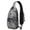 Abstract Geometry Colorful74-1, variant on Sling Backpack Adjustable Shoulder StrapGym Cycling Travel Hiking Daypack for Men Women Travelers French Frie