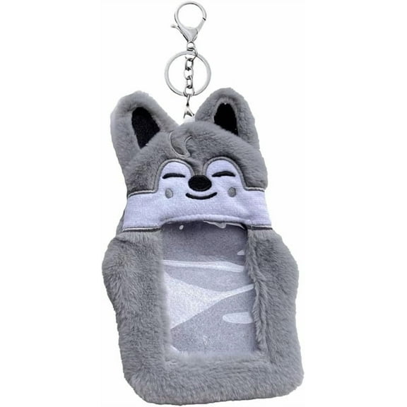 Stray Kids Photocard Holder Keychain, SKZOO Animals Photo Sleeve ID Bank Credit Card Holder Protective Case