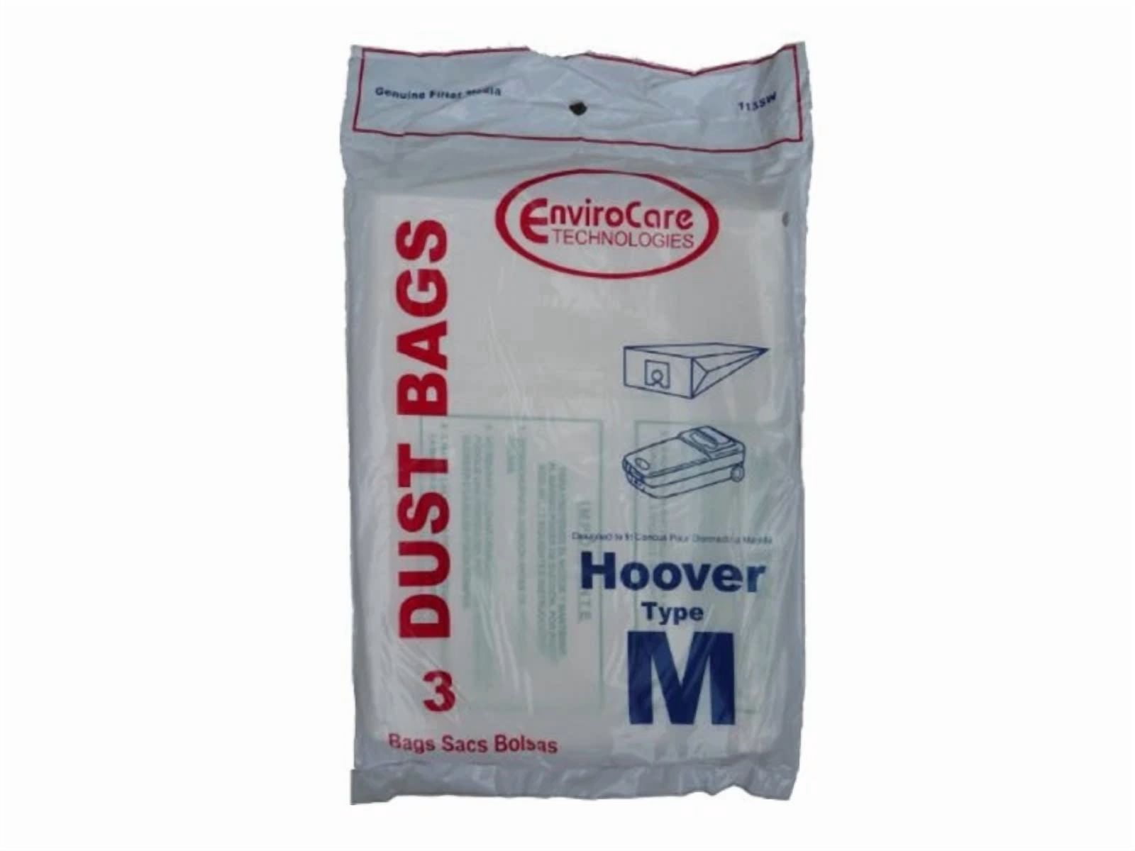 Hoover M Vacuum Bags 4010037M Dimension Canister 113Sw Envirocare [2 Loose Bags]