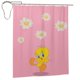 thumbnail image 2 of Cortina de ducha Tweetybird con dibujos animados, cortinas de ducha para baño con 12 ganchos, impermeable, lavable, poliéster, juego de decoración para el baño, 60 x 72 pulgadas, hierro, 2 of 8