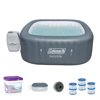 Coleman SaluSpa Inflatable Jacuzzi Hot Tub w/ Spa Support Kit & Filter (3 Pack)