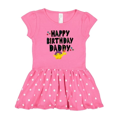 

Inktastic Happy Birthday Daddy Party Outfit Gift Toddler Girl Dress