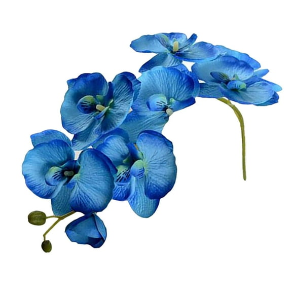 PYPESEEWY Clearance Artificial Plants Indoor Artificial Orchid Flower Stem Real White Simulation Butterfly Phalaenopsis Flowers for Home Wedding Party Decoration