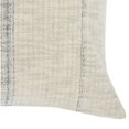 thumbnail image 4 of Benjara Tia 22 Inch Square Accent Throw Pillow with Woven Black Stripe, Beige Linen, 4 of 5