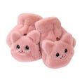 thumbnail image 5 of Bmisegm Warm Gloves for Women Convertible Mitten Style Cat Accent Touchscreen Button Detail Cold Weather Gloves Pink One Size, 5 of 5