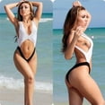 thumbnail image 6 of One Piece Swimsuit for Women Hot One-Piece Monokini Bandage Push Up Backless Swimsuit Swimwear, 6 of 9