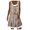 Khaki, variant on asdoklhq Womens Plus Size Clearance Dresses,Women's Summer Casual Round Neck Print Sleeveless Splicing Dress