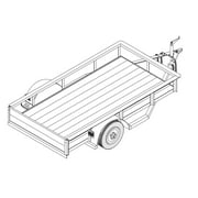 1108 - 4' x 8' Single Axle 2K or 3.5K Utility Trailer DIY Master Plan - 14 How-to Steps w/ Blueprint Paper - Engineer Approved