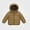 Coffee, variant on ITSAME Boys Quilted Puffer Jacket (1-8) Lightweight Hooded Zip Up Winter Warm Coat with Pockets Size 7