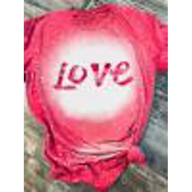 Camiseta con estampado de amor teñido anudado a la moda Tmvgtek Para estrenar