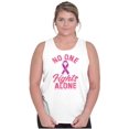 thumbnail image 3 of Breast Cancer No One Fights Alone Womens Plus Size Graphic Tank Top Brisco Brands 3X, 3 of 5