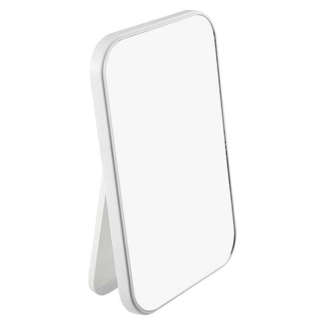 Espejo de maquillaje plegable Unique Bargains Espejo portátil de viaje blanco 8 x 6 pulgadas