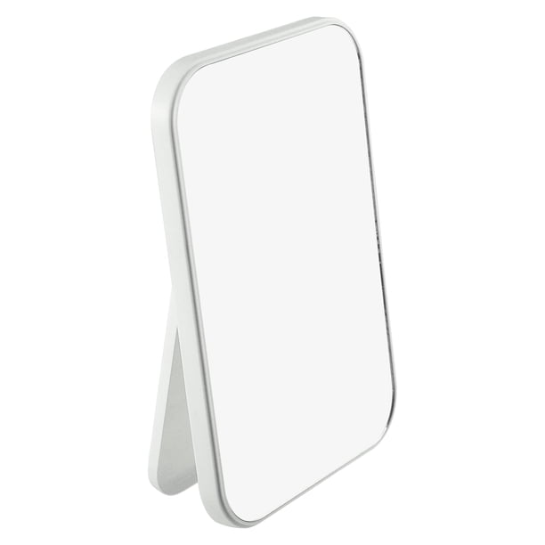 Espejo de maquillaje plegable Unique Bargains Espejo portátil de viaje blanco 8 x 6 pulgadas