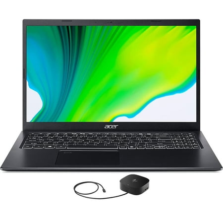 Acer Aspire 5 Home/Business Laptop (Intel i7-1165G7 4-Core  15.6in 60Hz Full HD (1920x1080)  Intel Iris Xe  12GB RAM  512GB PCIe SSD  Win 10 Pro) with G2 Universal Dock
