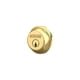 thumbnail image 5 of Deadbolt Schlage B60N505 con llave, 1 cara, latón brillante, 5 of 7