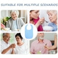 thumbnail image 3 of BESTYASH Reusable Cotton Adult Bib for Seniors with Adjustable Fit Stain Resistant Sky Blue, 3 of 8