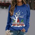 thumbnail image 2 of Wxolcjlv Womens Christmas Print Sweatshirt Crew Neck Cut Winter Streetwear Sweatshirts, 2 of 6