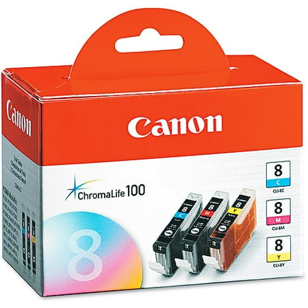 Canon 0620B016 Assorted Colors Chromalife Ink, (CNM0620B016), 3pk