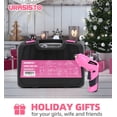 thumbnail image 7 of Pink Household Tool Set with 3.6V USB Electric Screwdriver, 136 PCS Home Tool Kit with Cordless Lithium-ion Drill Driver, Hand Tool Kits for Women, 7 of 7