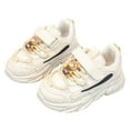thumbnail image 4 of Karoyedx Kids Shoes Girls Kids Sneakers School Shoes Walking Running Toddler/Big/Little Kid Hook & Loop Breathable Mesh Non-Slip Lightweight White Size,8.5, 4 of 6