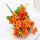 thumbnail image 5 of Ramo de flores artificiales Cateissary 2 piezas de seda colorido para crisantemo decoración Naranja, 5 of 6