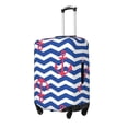 thumbnail image 2 of Easygdp Nautical Anchors Print Elastic and Washable Suitcase Protective Cover with Hidden Zipper Fits 18-32 inch Luggage -Small, 2 of 9