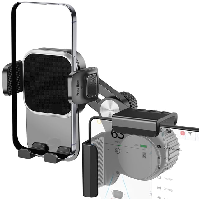 Soporte de teléfono BSADIY para pantalla Tesla Model 3/Y 2025 de 4 a 7 pulgadas