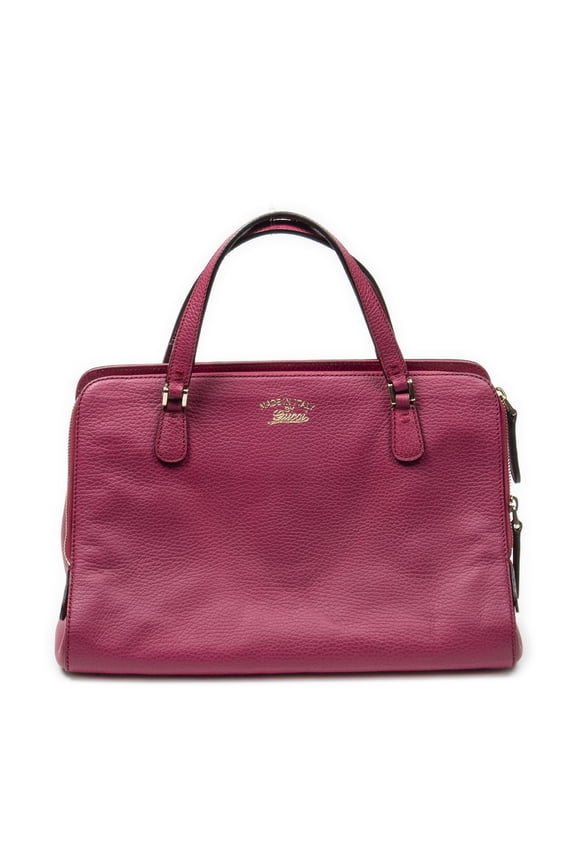 Pre-Owned Gucci Fuchsia Pink Swing Top Handle Satchel Shoulder Bag