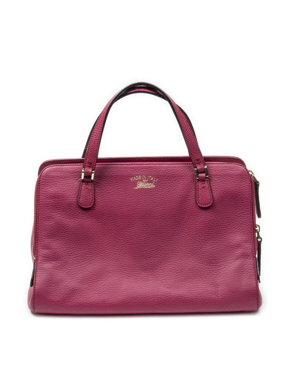 Pre-Owned Gucci Fuchsia Pink Swing Top Handle Satchel Shoulder Bag